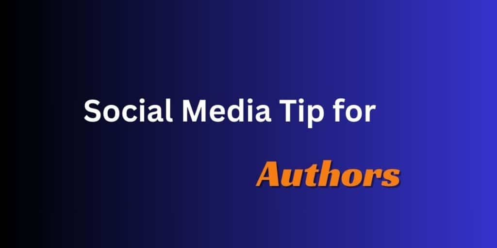 social media tips for authors