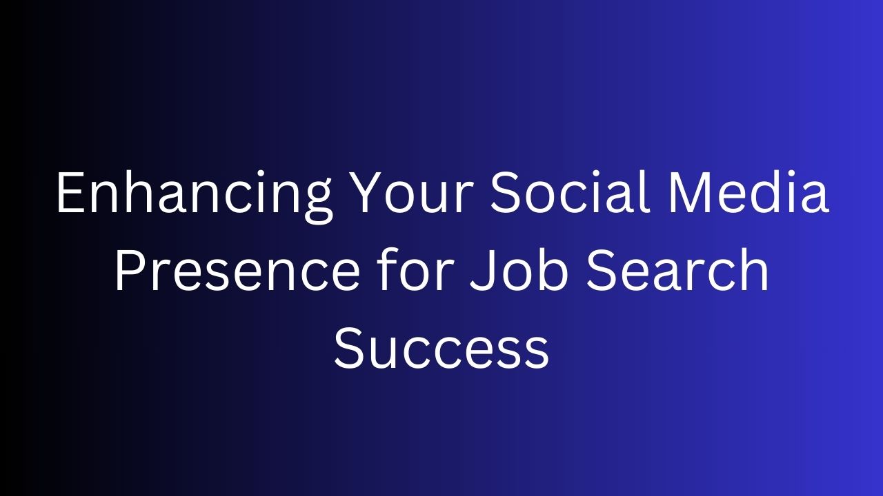 social media tips for job seekers